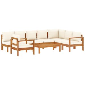 vidaXL Set Divano da Giardino 6 pz con Cuscini in Massello di Acacia
