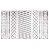 vidaXL Tappeto Lavabile Nero e Bianco 120x170 cm