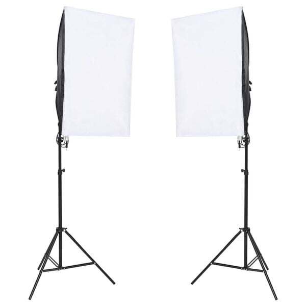 vidaXL Kit per Studio Fotografico con Set di Luci e Fondale