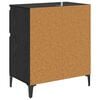 vidaXL Credenza con cassetto Rovere Nero 60 x 35 x 70 cm