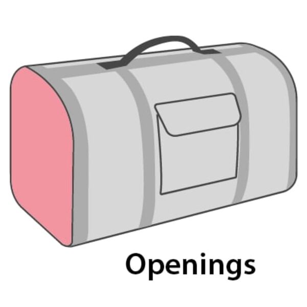 FLAMINGO Borsa Trasportino per Animali Chloe 2 Marrone 45x26x26 cm