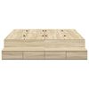 vidaXL Struttura letto con contenitore Rovere Sonoma 160 cm