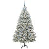 vidaXL Albero di Natale artificiale con 300 LED Verde e Bianco 210 cm