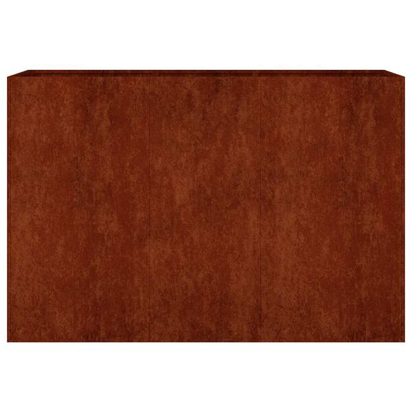 vidaXL Fioriera Rialzata da Giardino 120x40x80 cm in Acciaio Corten