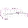 vidaXL Divano Letto a L Grigio 255x140x70 cm in Similpelle