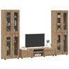 vidaXL Set mobile TV con cassetto Rovere artigianale Legno multistrato