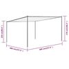 vidaXL Gazebo con Tetto 4x4 m Bianco 180 g/m²