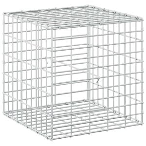 vidaXL Gabione con Filo da 3,5 mm e Rete da 5x10 cm 50x50x50 cm