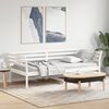 vidaXL Dormeuse senza Materasso Bianca 90x200 cm Legno Massello Pino