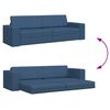 vidaXL Divano letto 200cm Blu navy Tessuto