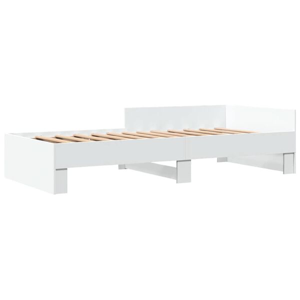 vidaXL Giroletto Bianco 90x190 cm in Legno Multistrato