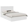 vidaXL Letto con Contenitore Bianco 140 x 200 cm Legno ingegnerizzato