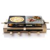 Bestron Piastra per Raclette ARG300BW 1500W Nera in Legno XL