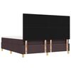vidaXL Letto a molle con materasso Marrone scuro 180 x 200 cm Tessuto
