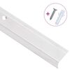 vidaXL Profili a L per Gradini 5 pz in Alluminio 100 cm Argento