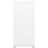 vidaXL Armadio Classificatore Bianco 46x62x133 cm in Acciaio