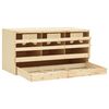 vidaXL Casetta Cova per Galline 3 Scomparti 72x33x38 cm Legno di Pino