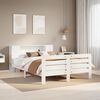 vidaXL Letto senza Materasso Bianco 140x190 cm Legno Massello di Pino