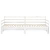 vidaXL Dormeuse Estraibile Bianca in Massello di Pino 2x(90x200) cm
