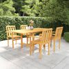 vidaXL Set da Pranzo da Giardino 5 pz in Legno Massello di Teak