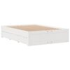 vidaXL Letto Libreria senza Materasso Bianco 150x200 cm Legno di Pino