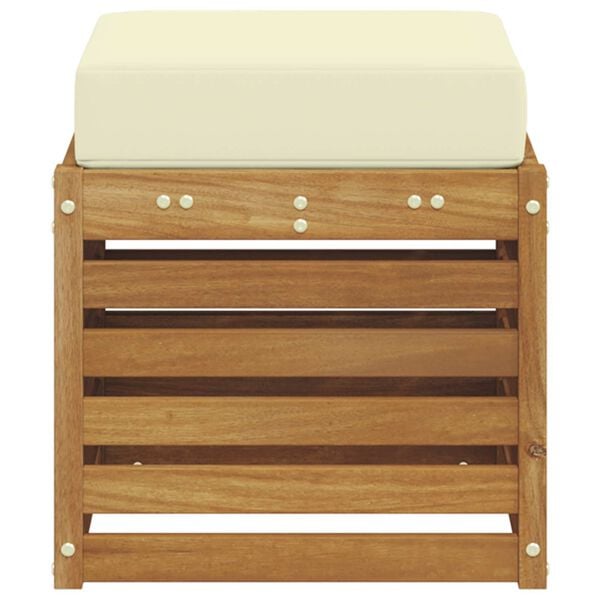 vidaXL Panca da esterno Legno di Acacia Massello Naturale