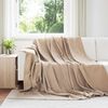 vidaXL Coperte da Pile 6 pcs Cammello 270 x 240 cm Panno