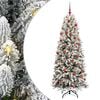 vidaXL Albero di Natale artificiale Bianco 180 cm