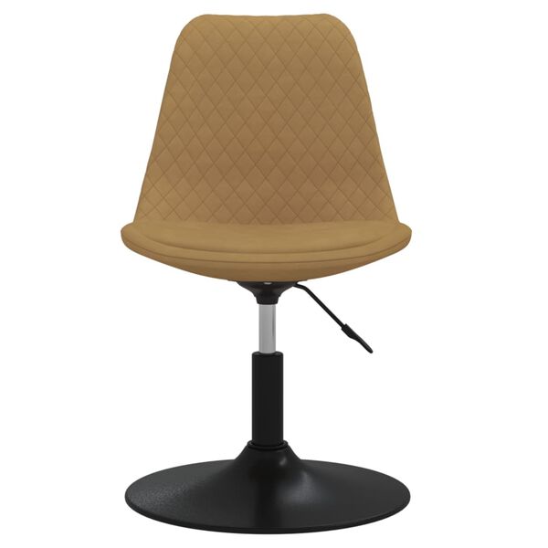 vidaXL Sedie da Pranzo Girevoli 6 pz Marroni in Velluto