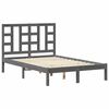 vidaXL Giroletto Grigio in Legno Massello 120x190 cm Small Double