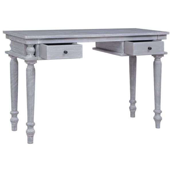 vidaXL Scrivania 115x50x78 cm in Legno Massello di Mogano