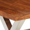 vidaXL Set Tavolo da Pranzo 7 pz in Legno Massello di Acacia