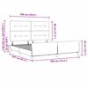 vidaXL Struttura del letto Grigio chiaro 180 x 200 cm Tessuto