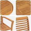vidaXL Set da Pranzo per Giardino 7 pcs Marrone Legno di teak solido
