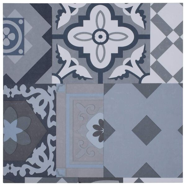 vidaXL Tavole di Pavimento 55 pcs Multicolore 5,11 m&sup2; PVC