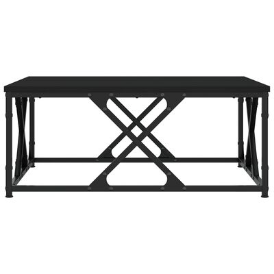 vidaXL Tavolino da Salotto Nero 70x70x30 cm in Legno Multistrato