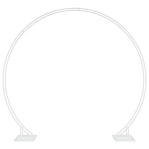 vidaXL Arco Nuziale Doppio Bianco 220 x 45 x 200 cm Acciaio