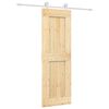 vidaXL Porta Scorrevole con Set Hardware 70x210 cm Legno Massello Pino