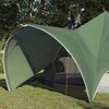 vidaXL Tenda Teepee con tetto Verde e Grigio 600 x 600 x 347 cm