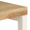 vidaXL Tavolo Consolle 120x35x76 cm Legno Massello di Mango e Acciaio