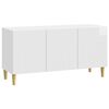 vidaXL Mobile TV 99 x 34,5 x 50 cm Bianco Lucido Legno ingegnerizzato