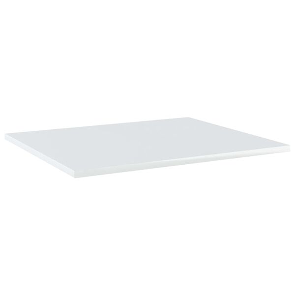vidaXL Ripiani per Libreria 8pz Bianco Lucido 60x50x1,5cm Multistrato