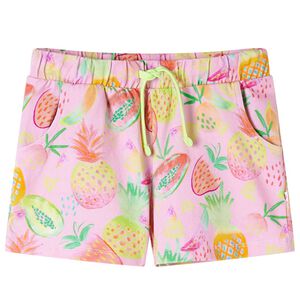 vidaXL Pantaloncini per Bambini con Coulisse Rosa Tenue 104