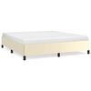 vidaXL Giroletto senza Materasso Crema 160x200 cm in Similpelle