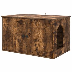 vidaXL Casa per Gatti Rovere Fumo 85 x 55 x 50,5 cm
