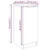 vidaXL Scarpiera Rovere Marrone 30x35x70 cm in Legno Multistrato