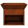 vidaXL Focolare Ruggine 50 x 50 x 40 cm acciaio corten