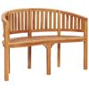 vidaXL Set Salotto da Giardino 5 pz Design Curvo in Massello di Teak