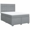 vidaXL Giroletto a Molle con Materasso Grigio Chiaro 140x200cm Tessuto