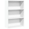 vidaXL Libreria Bianca 80x30x114 cm in Legno Multistrato